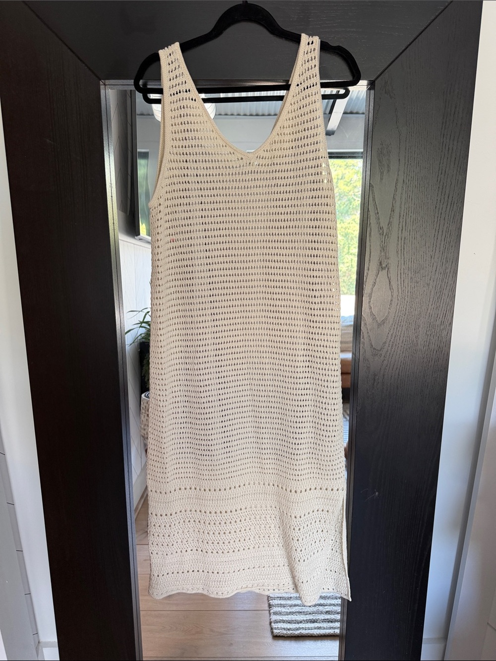 Tommy Bahama Cream Crochet Swim Coverup Dress